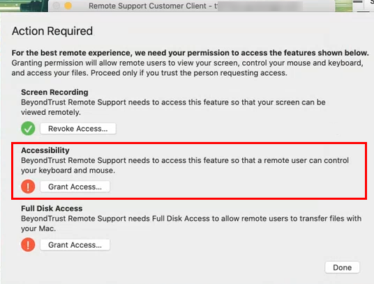 remote access to mac for it support
